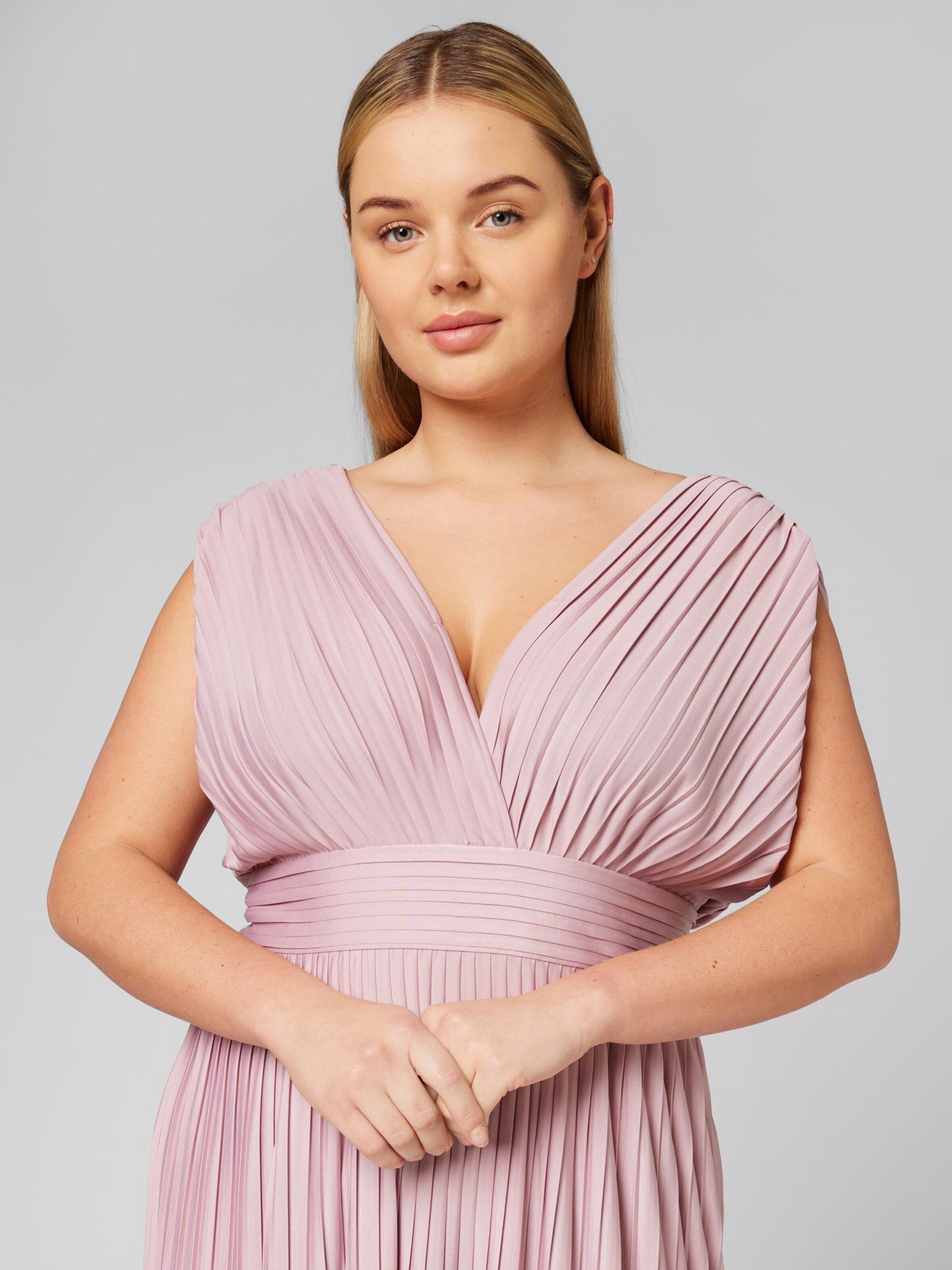  Midi Jurken Jurk Linnea Dames Poederroze