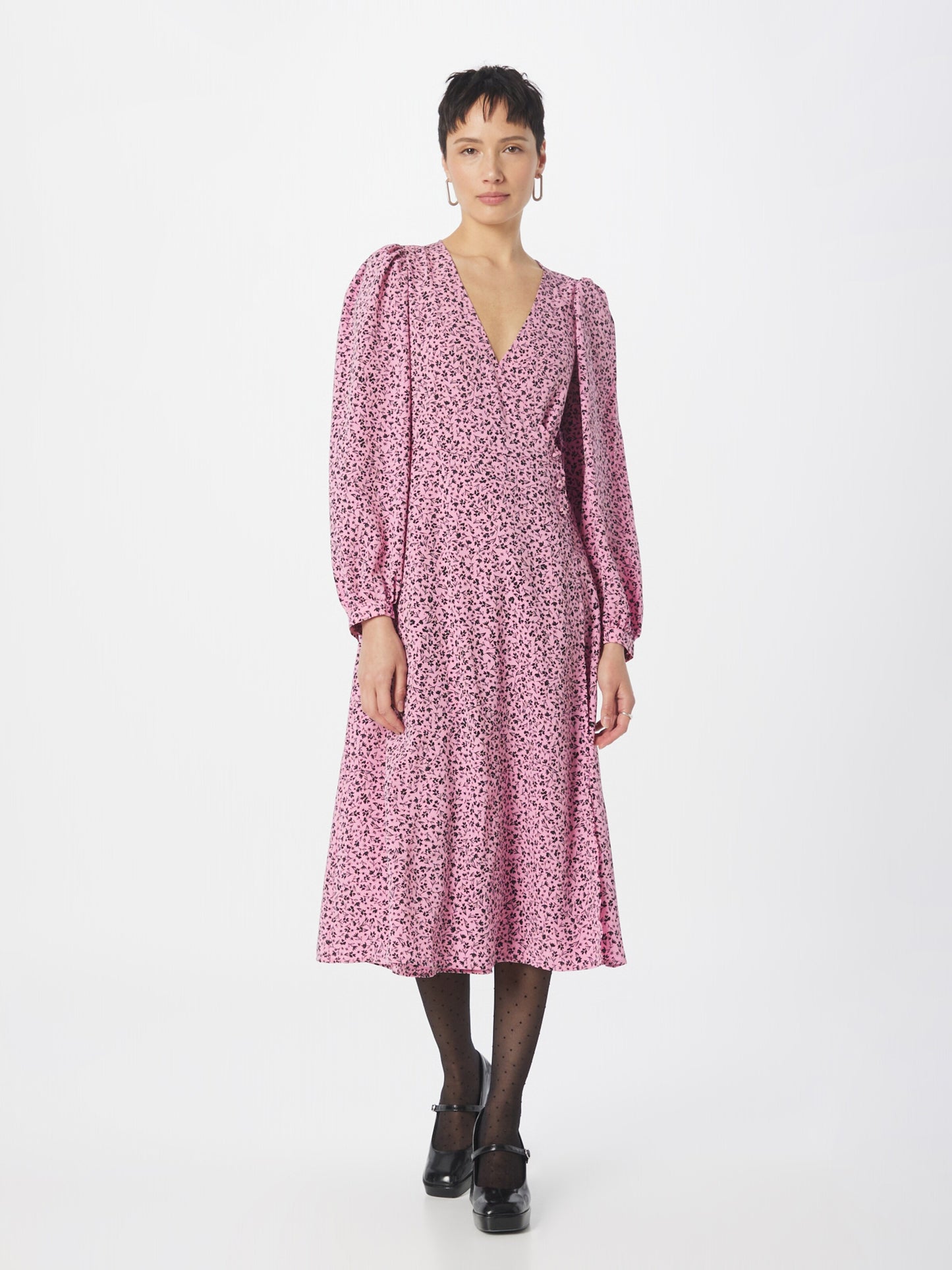 Monki Midi Jurken Jurk Dames Oudroze