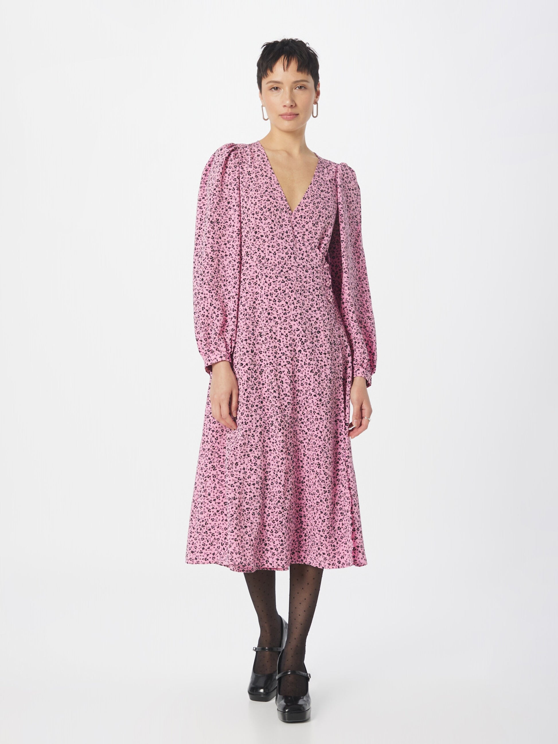 Monki Midi Jurken Jurk Dames Oudroze