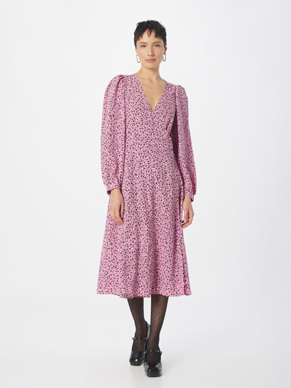 Monki Midi Jurken Jurk Dames Oudroze