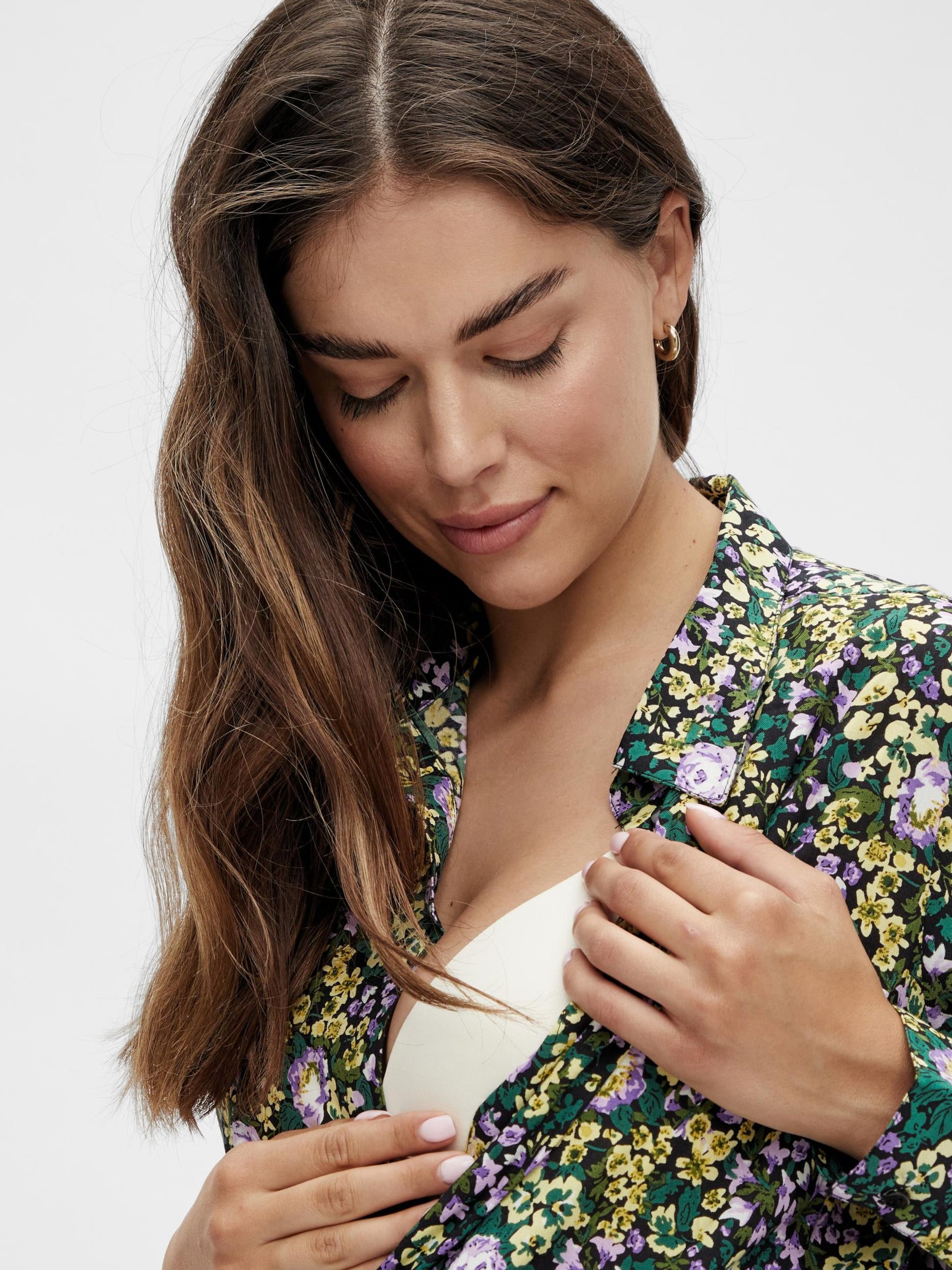Mamalicious Blousejurken Blousejurk Garcia Dames Gemengde Kleuren