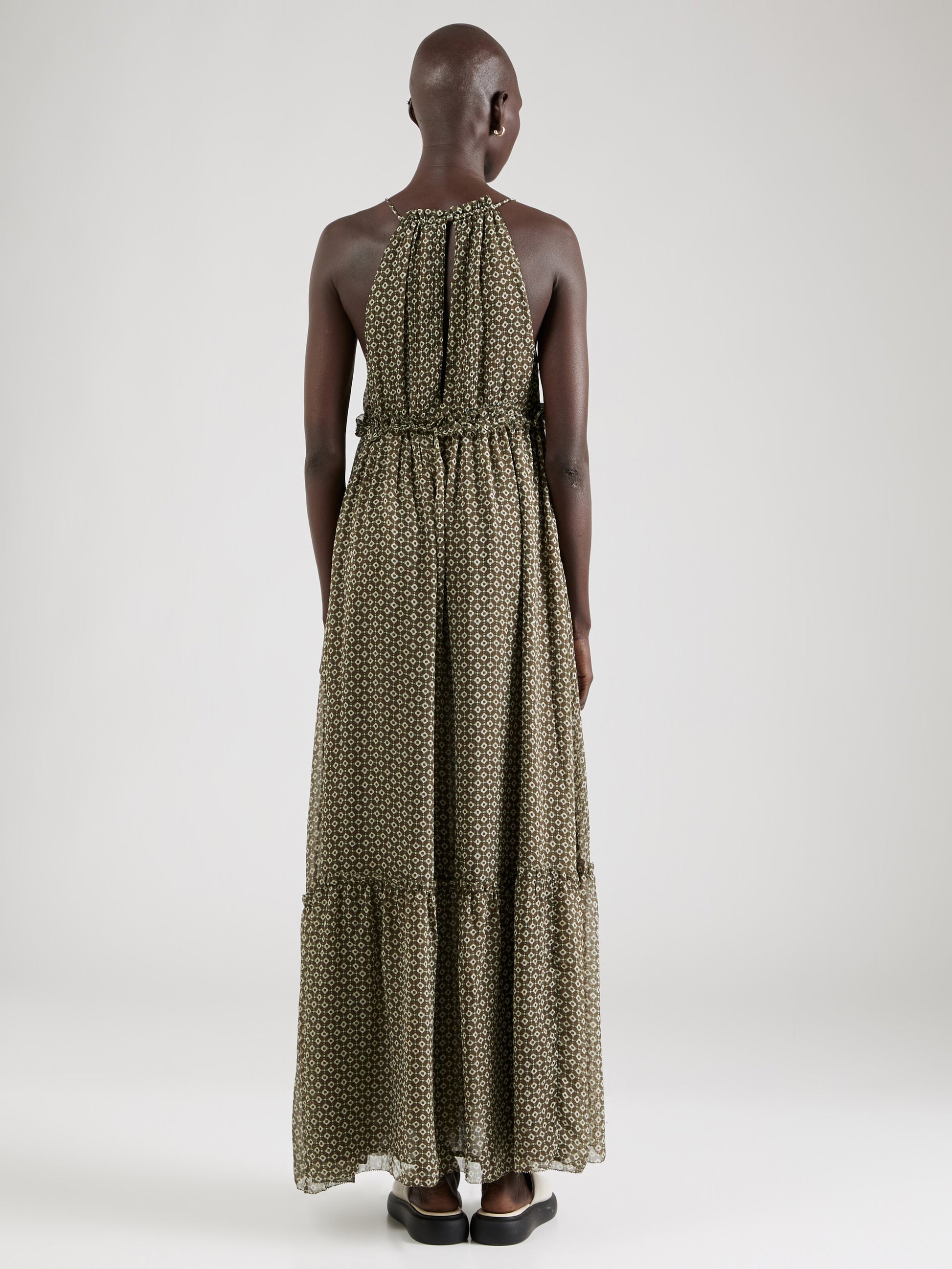 Pepe Jeans Maxi Jurken Jurk Fifi Dames Groen / Olijfgroen