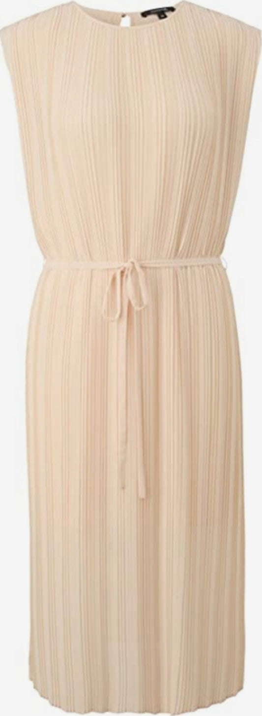Comma Midi Jurken Jurk Dames Sand