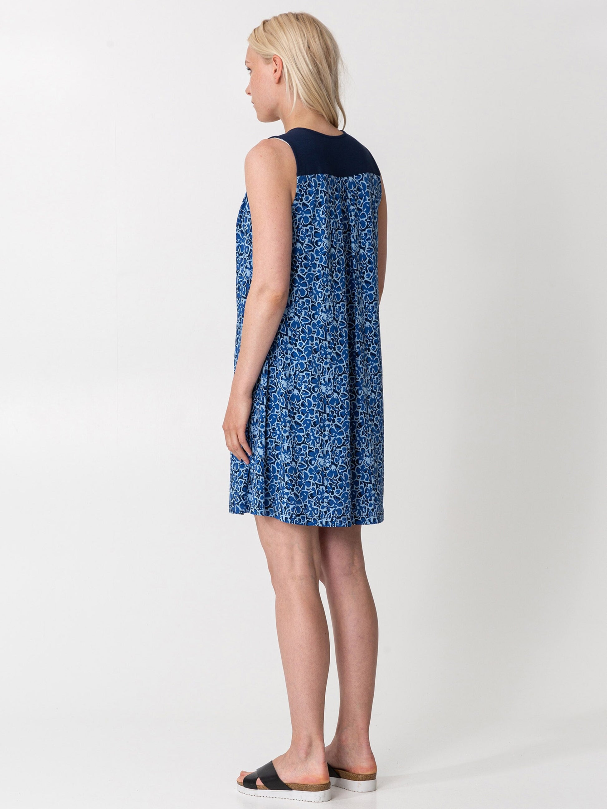 Indiska Zomerjurken Zomerjurk Donatella Dames Blauw / Lichtblauw
