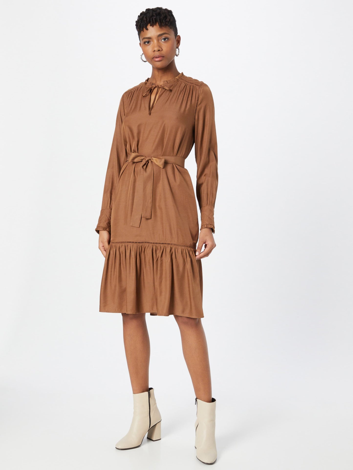 Coster Copenhagen Blousejurken Blousejurk Dames Bruin