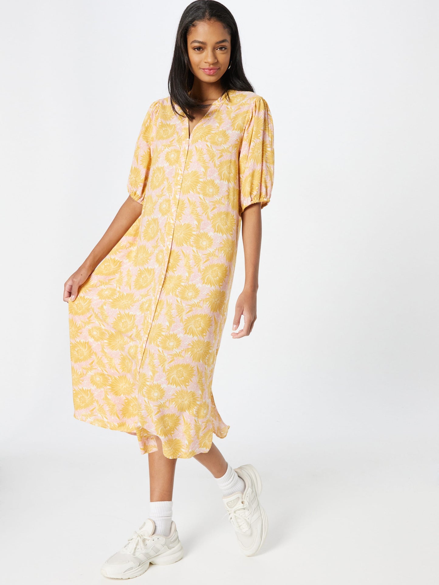 Soyaconcept Blousejurken Blousejurk DARA Dames Geel