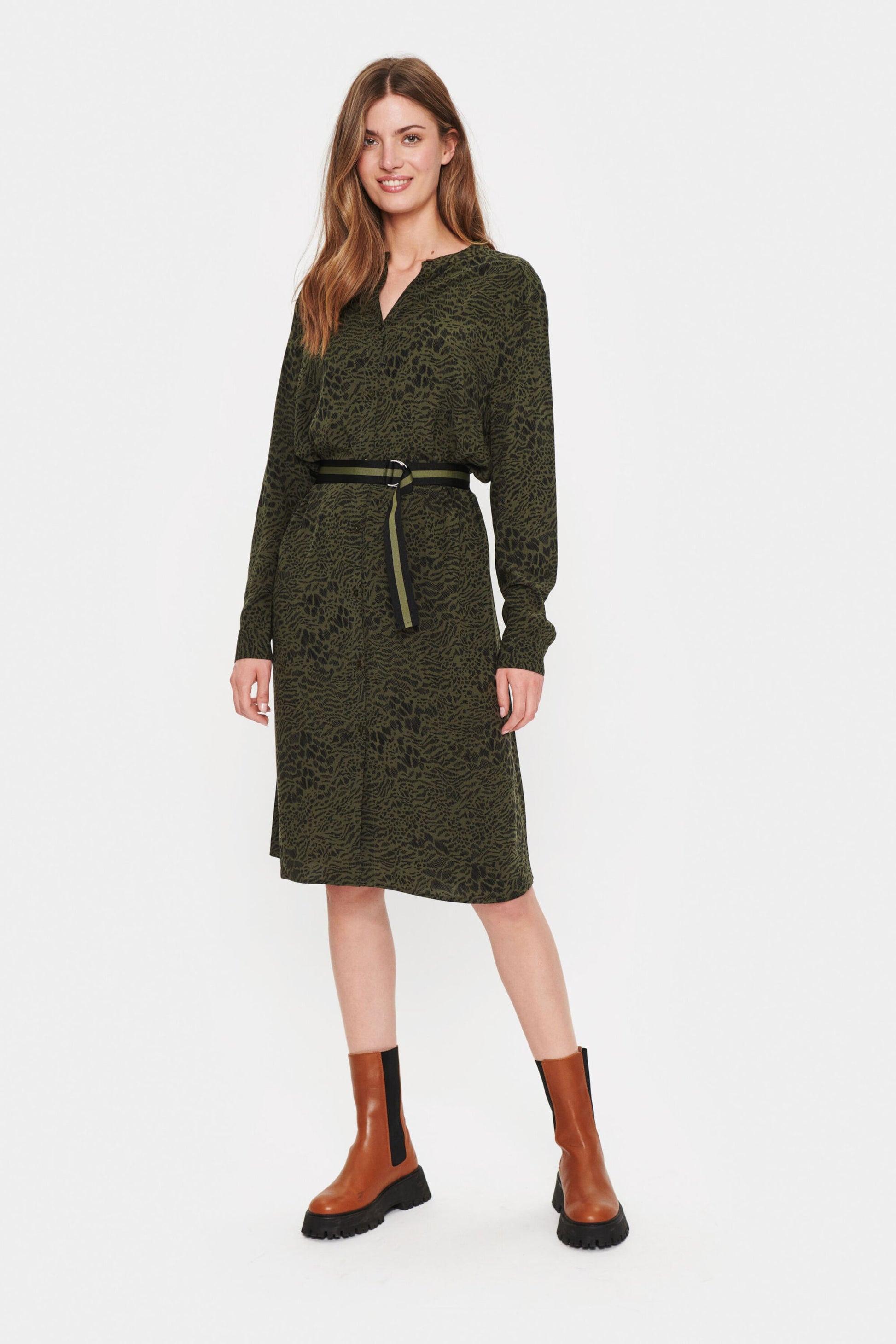 Saint Tropez Blousejurken Blousejurk PalaviSZ Dames Groen
