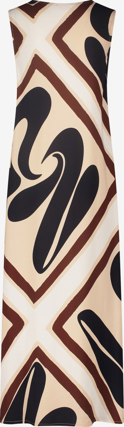 CARTOON Maxi Jurken Jurk Dames Crème / Donkerbeige