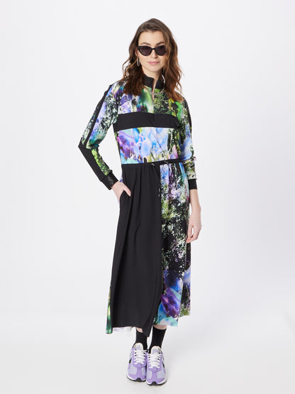  Maxi Jurken Jurk Flower Dames Jade Groen / Lichtgroen