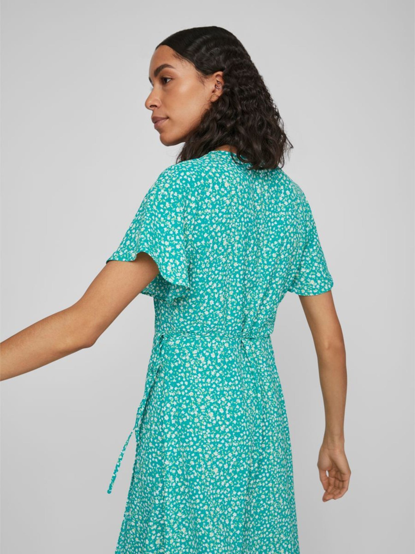 Vila Midi Jurken Jurk Dames Groen / Jade Groen
