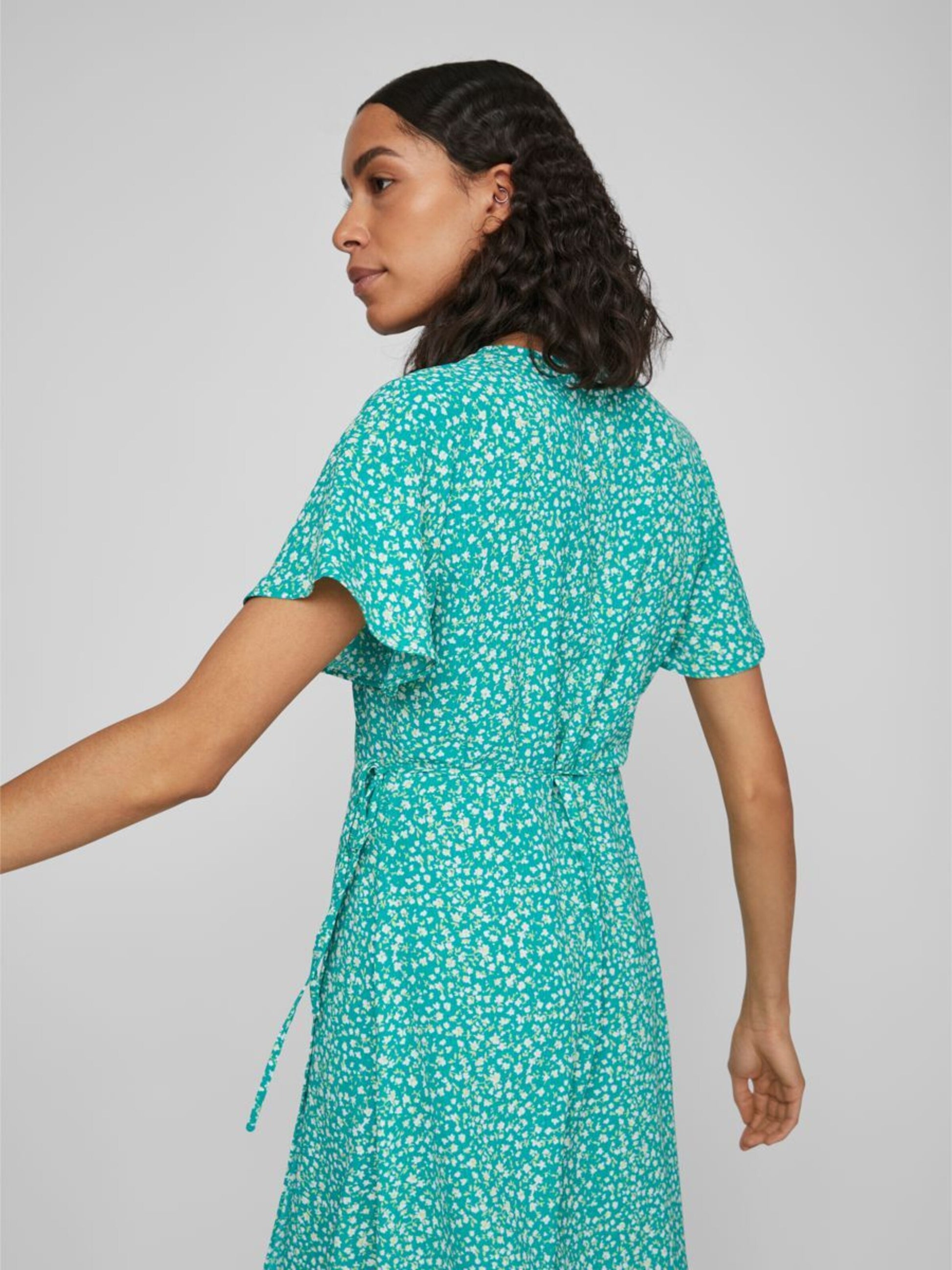 Vila Midi Jurken Jurk Dames Groen / Jade Groen