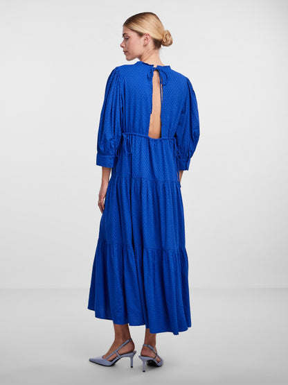 Y.A.S Maxi Jurken Jurk DALILA Dames Royal Blue/koningsblauw