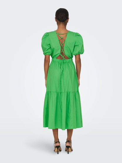 ONLY Midi Jurken Jurk Dames Groen