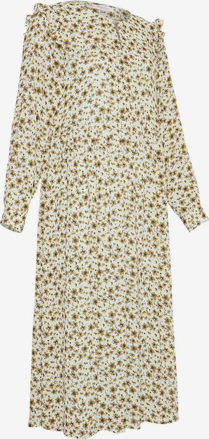 MOSS COPENHAGEN Maxi Jurken Jurk Adalia Rikkelie Dames Crème