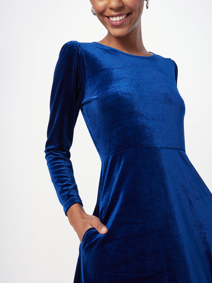 Louche Midi Jurken Jurk FABRICE Dames Navy