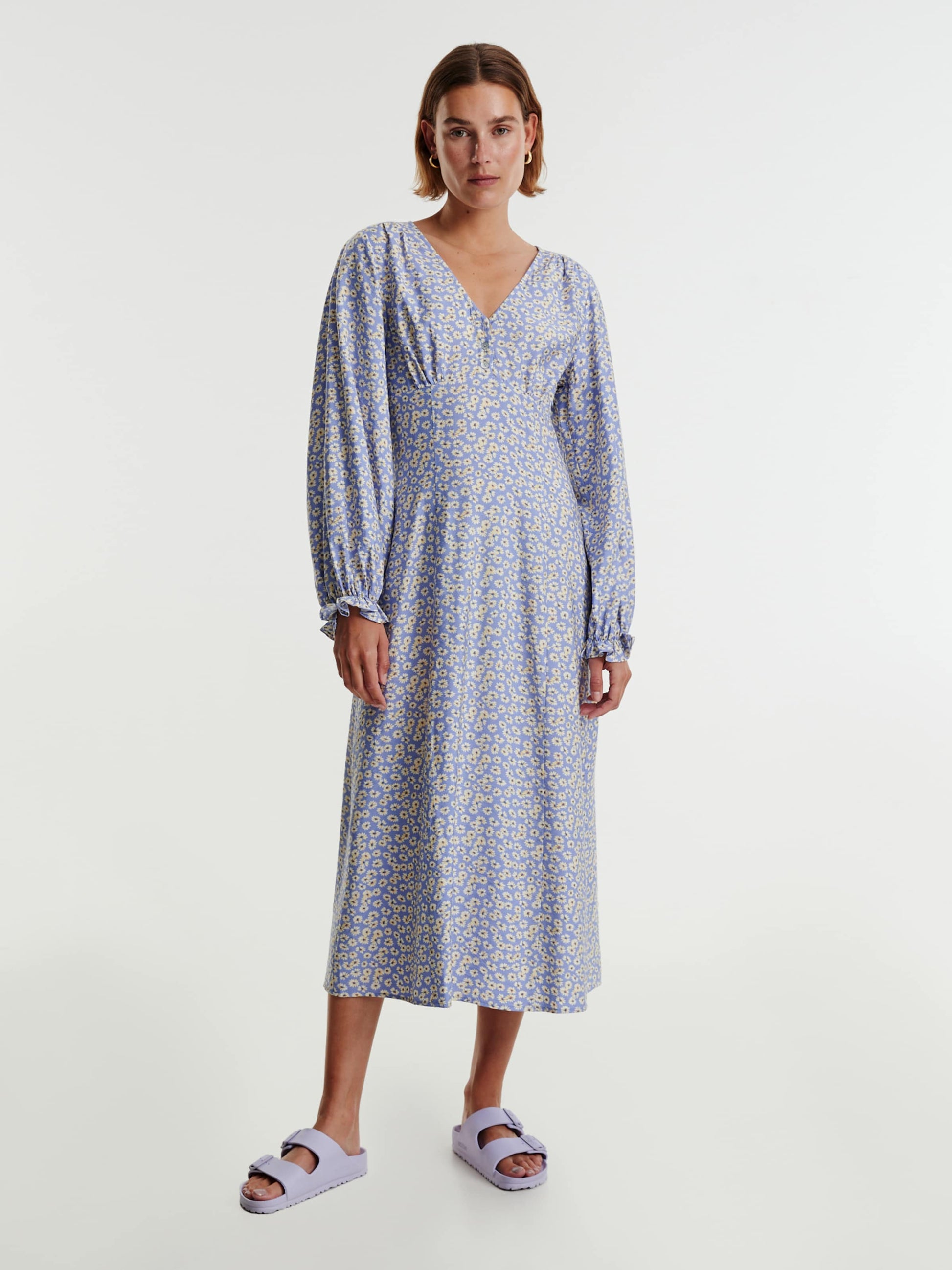 EDITED Maxi Jurken Jurk Rosalia Dames Lila / Gemengde Kleuren