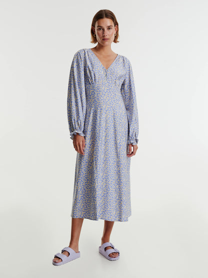 EDITED Maxi Jurken Jurk Rosalia Dames Lila / Gemengde Kleuren