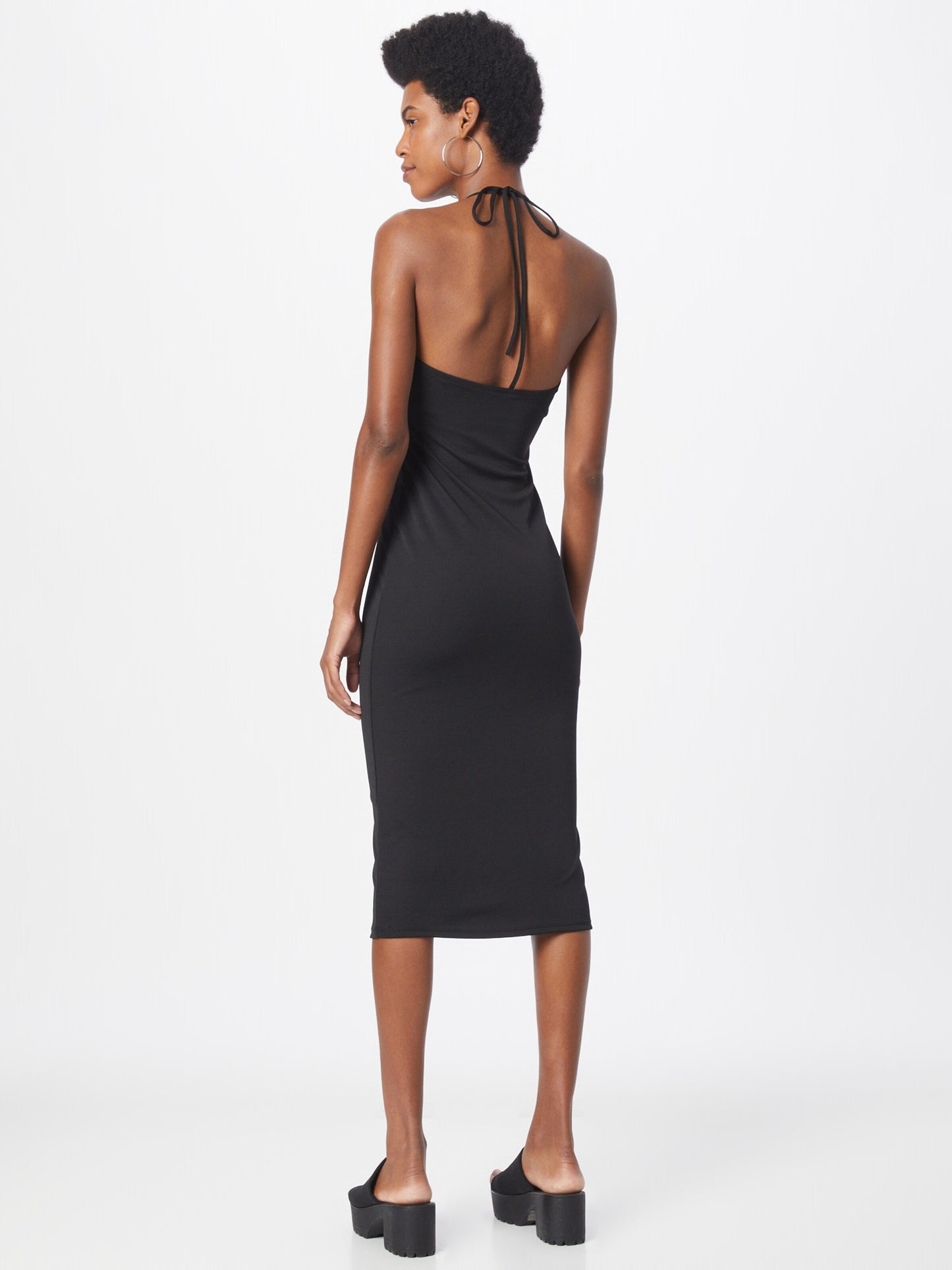 Gina Tricot Midi Jurken Jurk Sahara Dames Zwart
