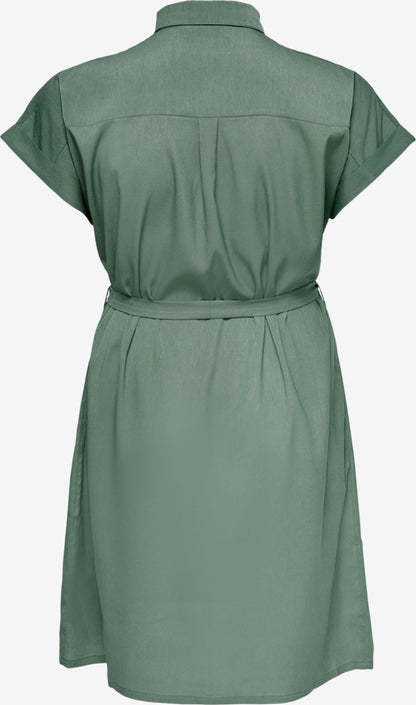 ONLY CARMAKOMA Blousejurken Blousejurk Dames Mintgroen