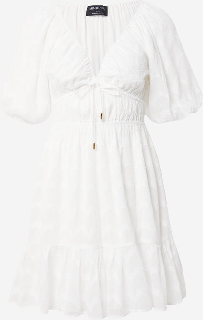Minkpink Zomerjurken Zomerjurk ABELLA Dames Wit