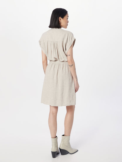 MOSS COPENHAGEN Blousejurken Blousejurk Karima Dames Sand