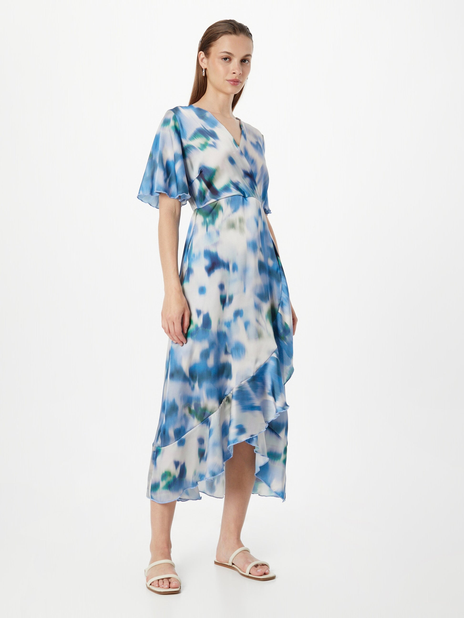  Midi Jurken Jurk Dames Blauw
