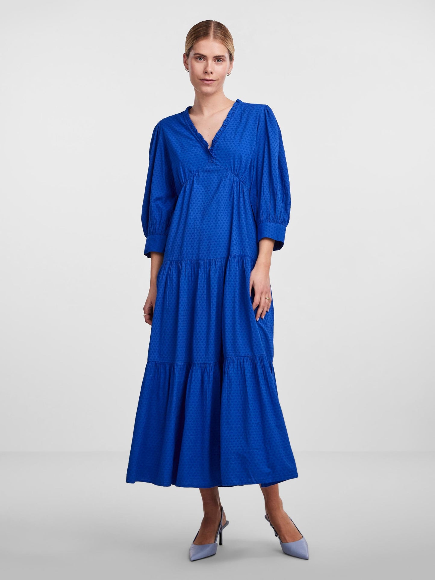 Y.A.S Maxi Jurken Jurk DALILA Dames Royal Blue/koningsblauw