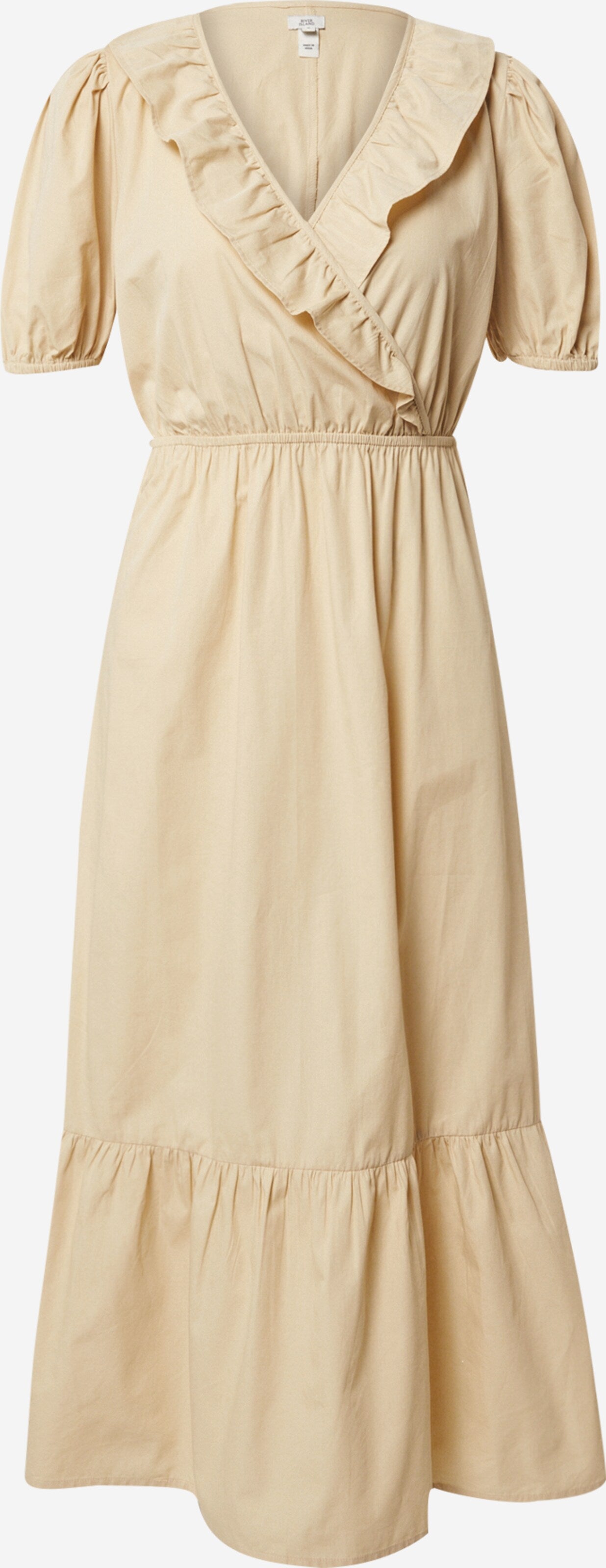RIVER ISLAND Maxi Jurken Jurk Dames Lichtbeige