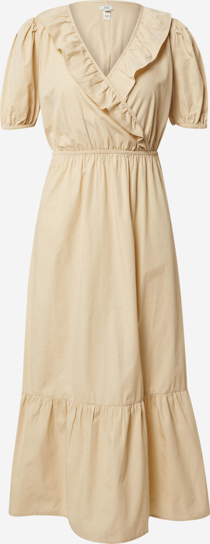 RIVER ISLAND Maxi Jurken Jurk Dames Lichtbeige