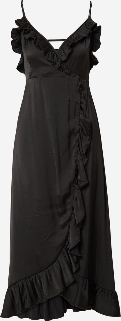 EDITED Midi Jurken Jurk Benice Dames Zwart