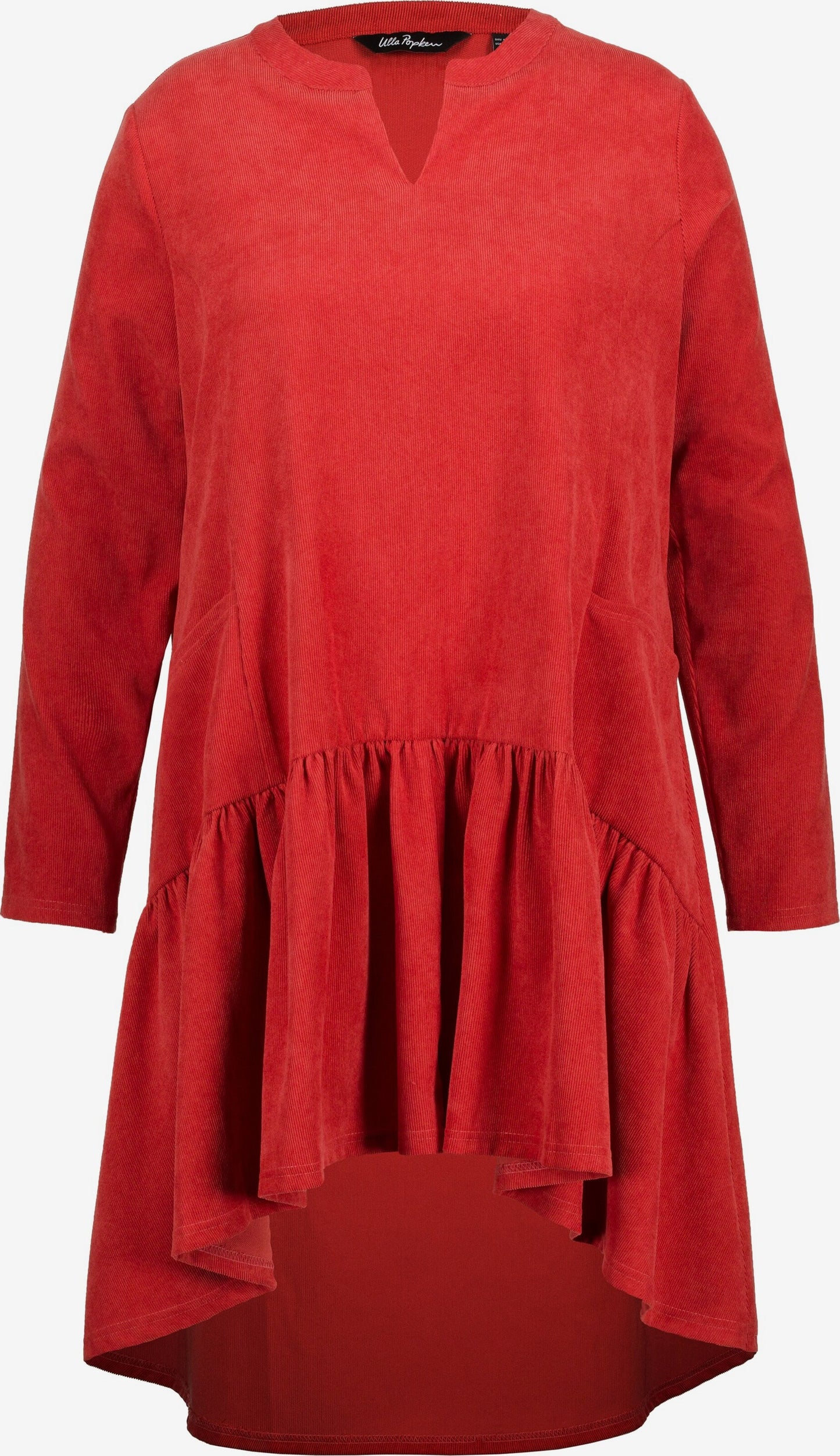 Ulla Popken Mini Jurken Jurk Dames Rood