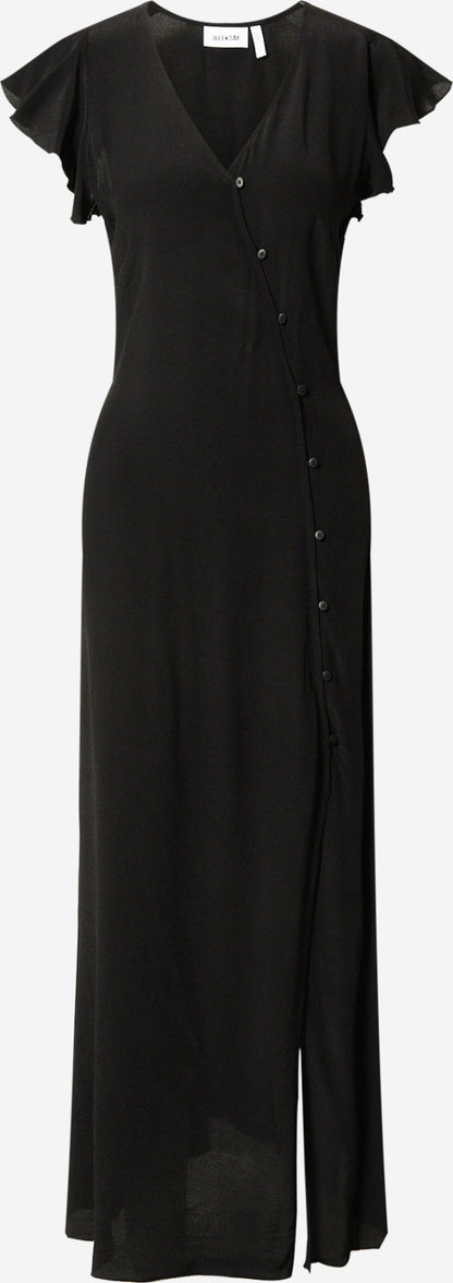 WEEKDAY Maxi Jurken Jurk Flora Dames Zwart