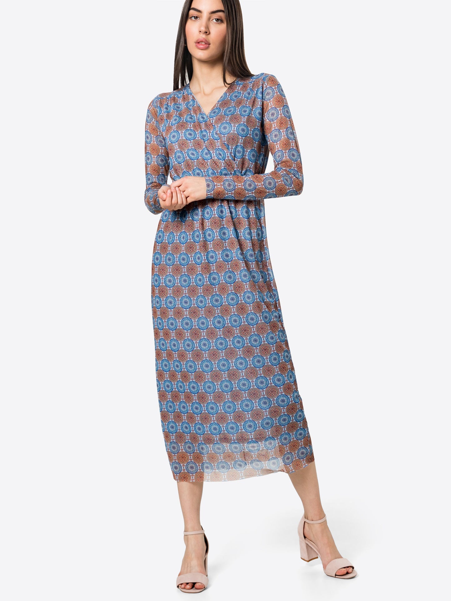 Rich&royal Midi Jurken Jurk Dames Blauw / Lichtblauw