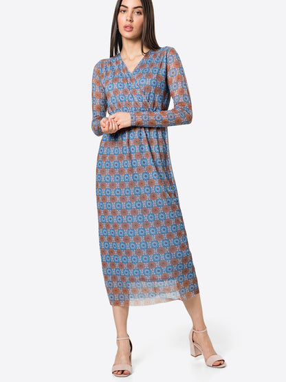 Rich&royal Midi Jurken Jurk Dames Blauw / Lichtblauw