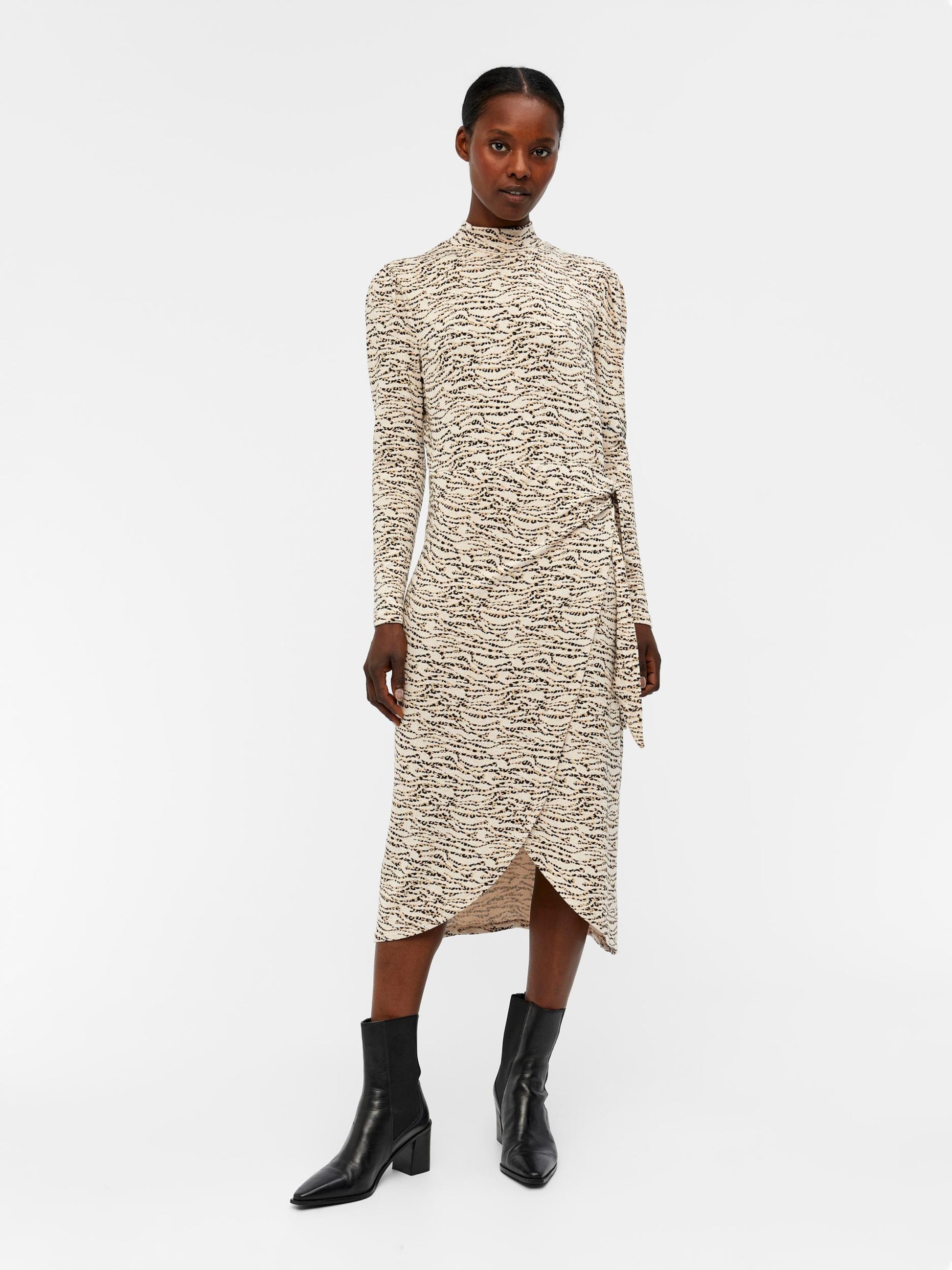 Object Maxi Jurken Jurk Anika Dames Beige / Crème