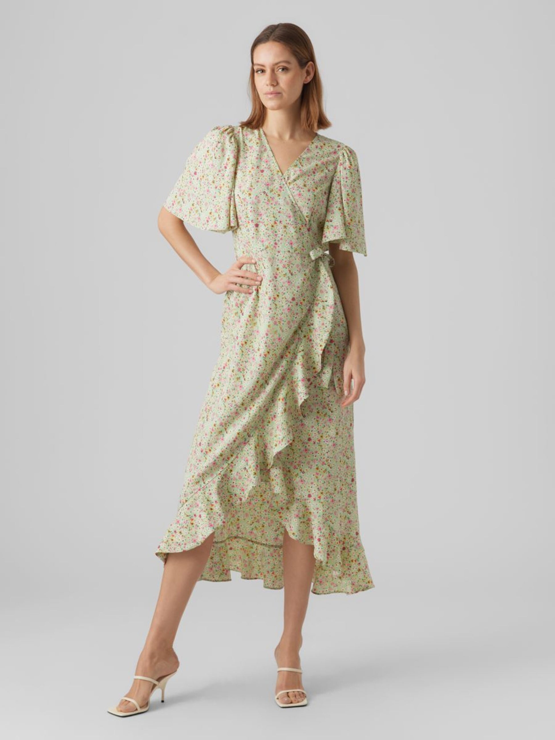 Vero Moda Maxi Jurken Jurk Dames Pastelgroen