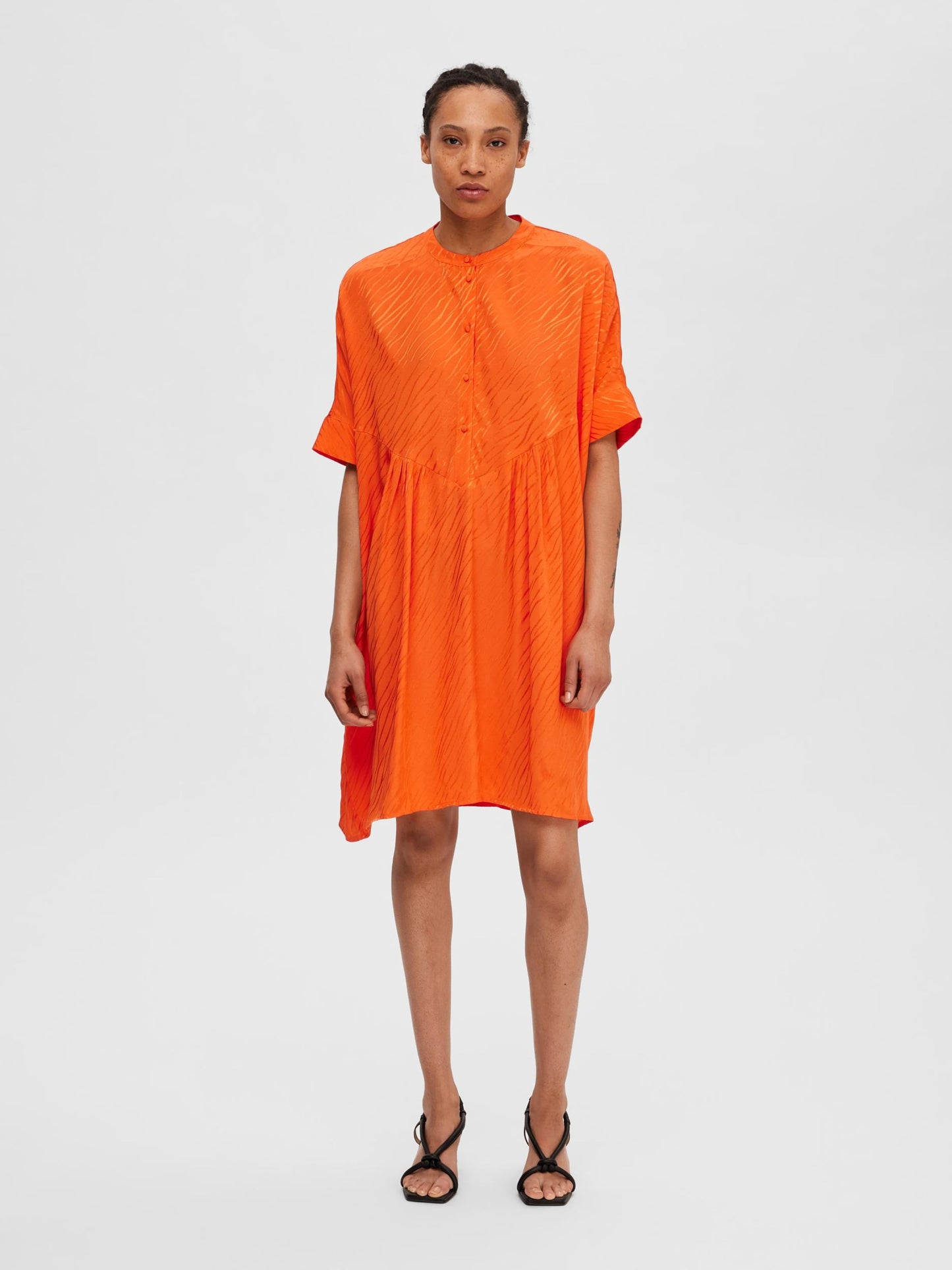  Blousejurken Blousejurk Abienne Dames Oranje / Donkeroranje