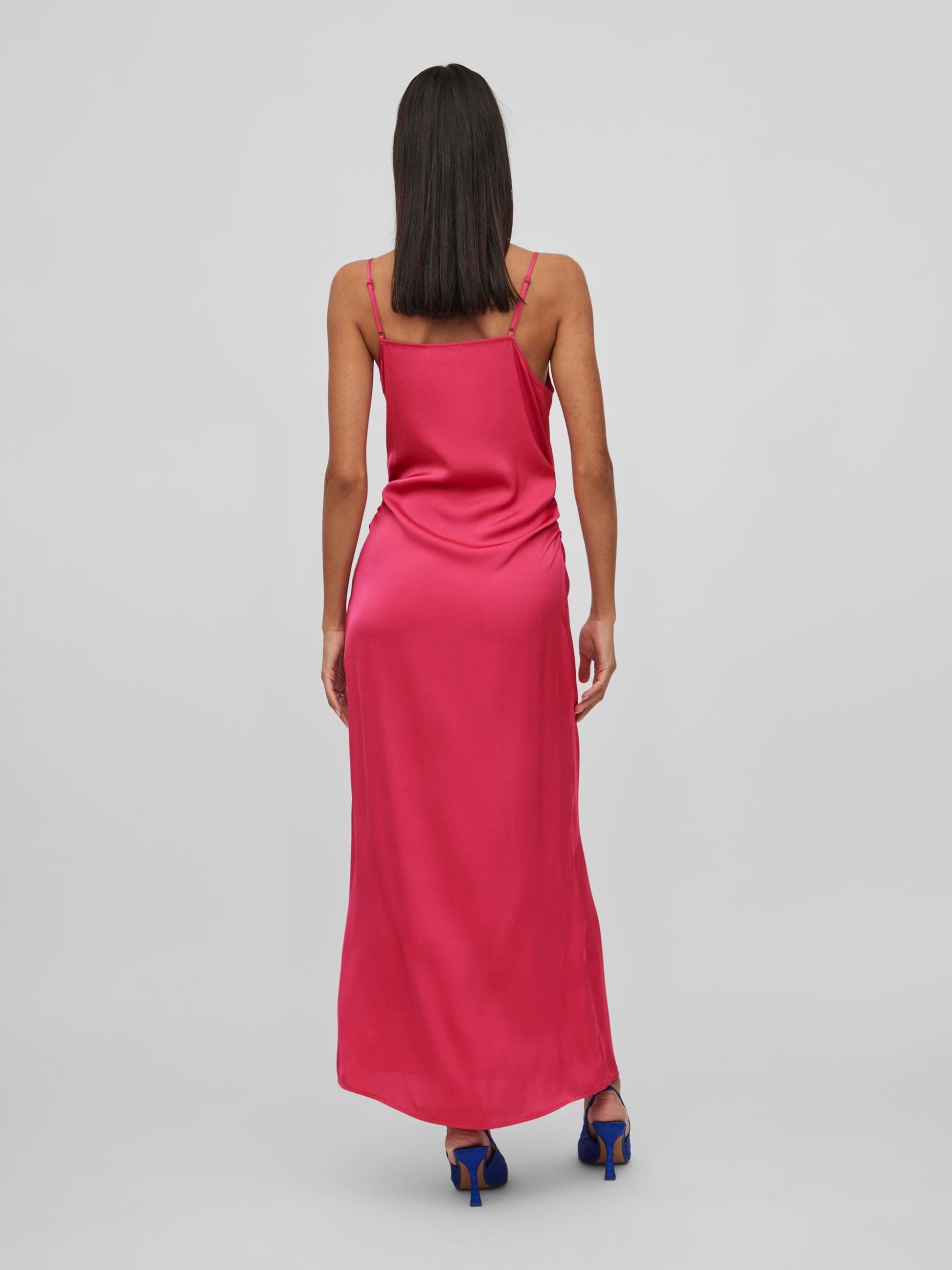 Vila Maxi Jurken Jurk Ravenna Dames Magenta