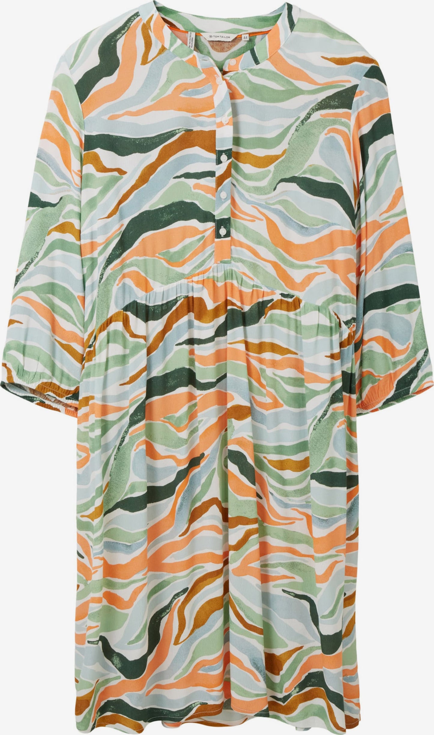  Blousejurken Blousejurk Dames Pastelgroen / Donkergroen