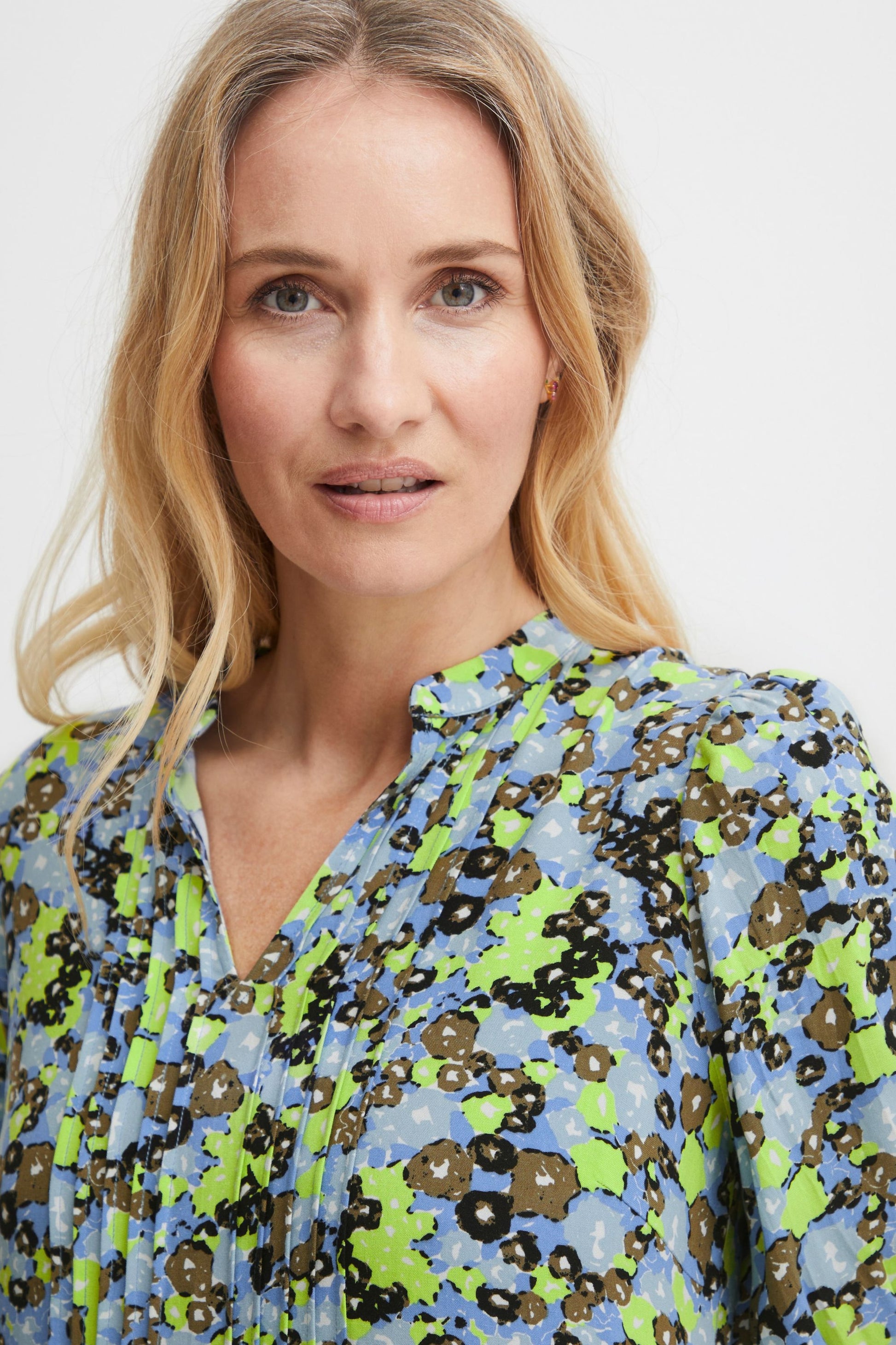 Fransa Blousejurken Blousejurk Merla Dames Gemengde Kleuren