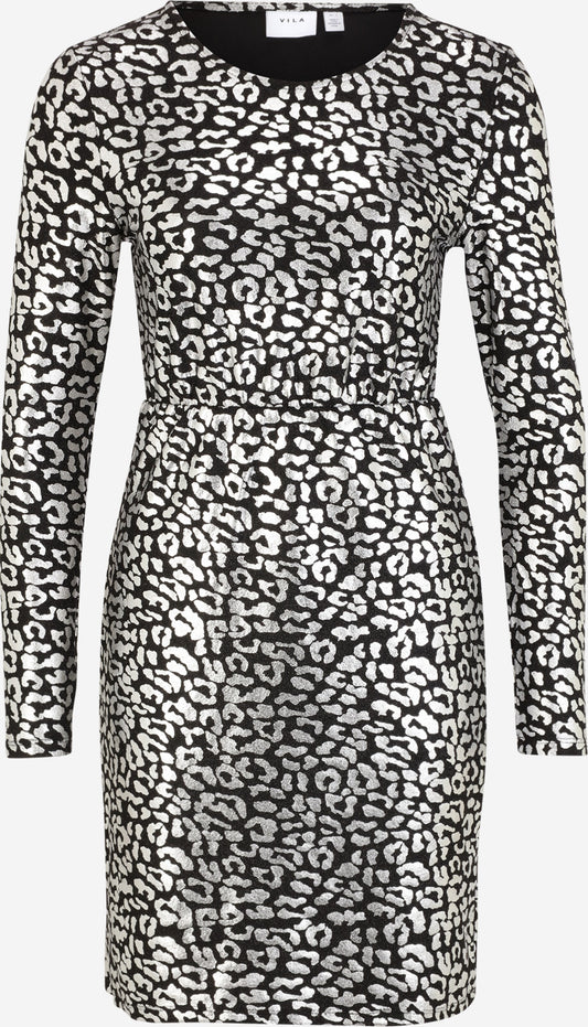 Vila Mini Jurken Jurk Dames Zwart / Zilver