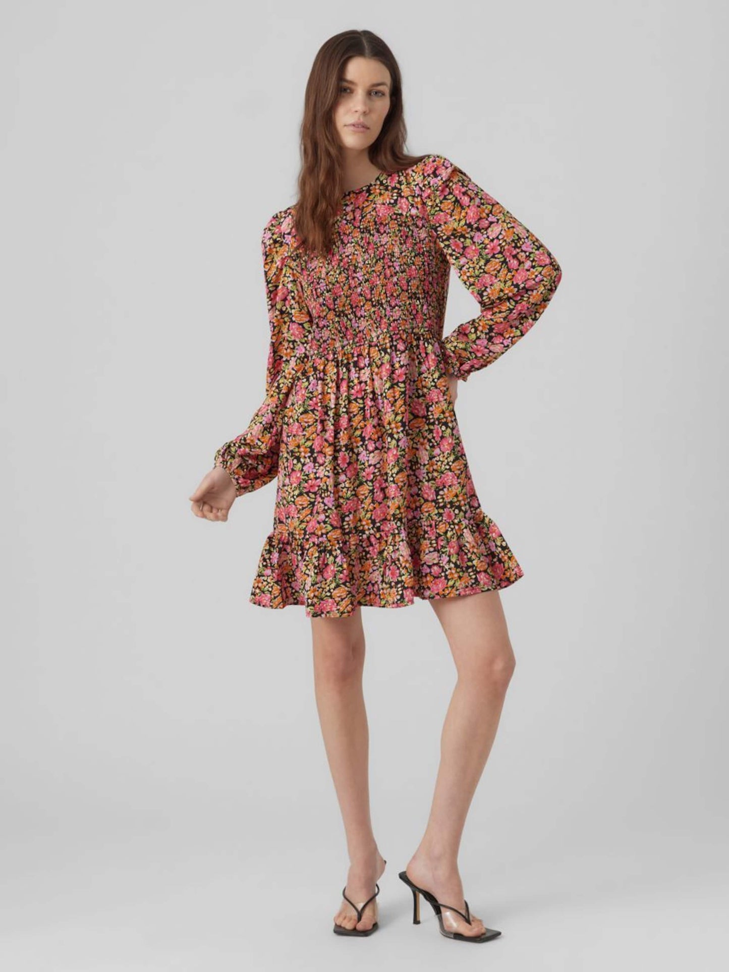 Vero Moda Mini Jurken Jurk MIA Dames Zwart
