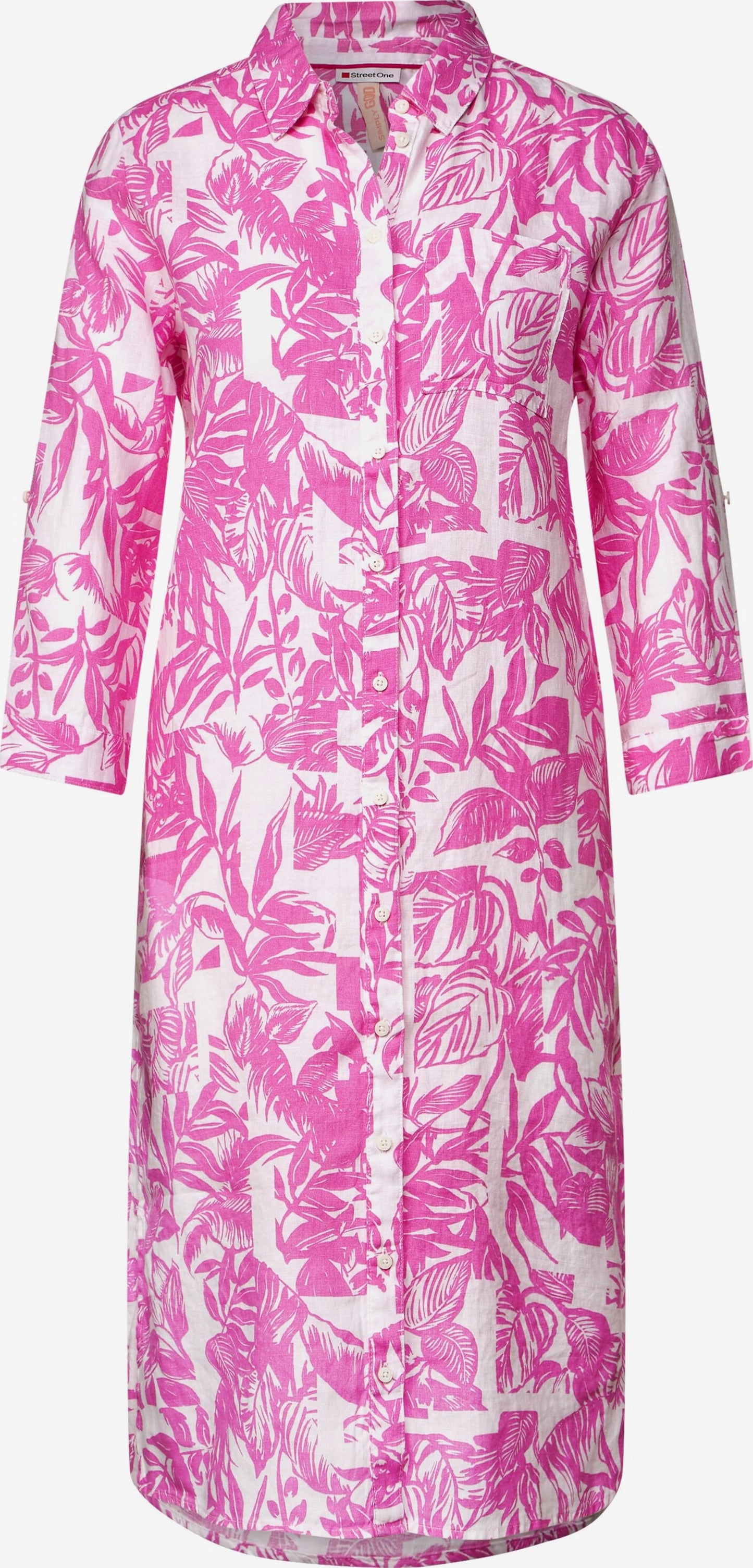 STREET ONE Blousejurken Blousejurk Dames Pitaja Roze