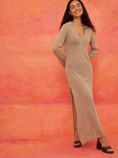 NA-KD Strandjurkjes Strandjurk Dames Beige