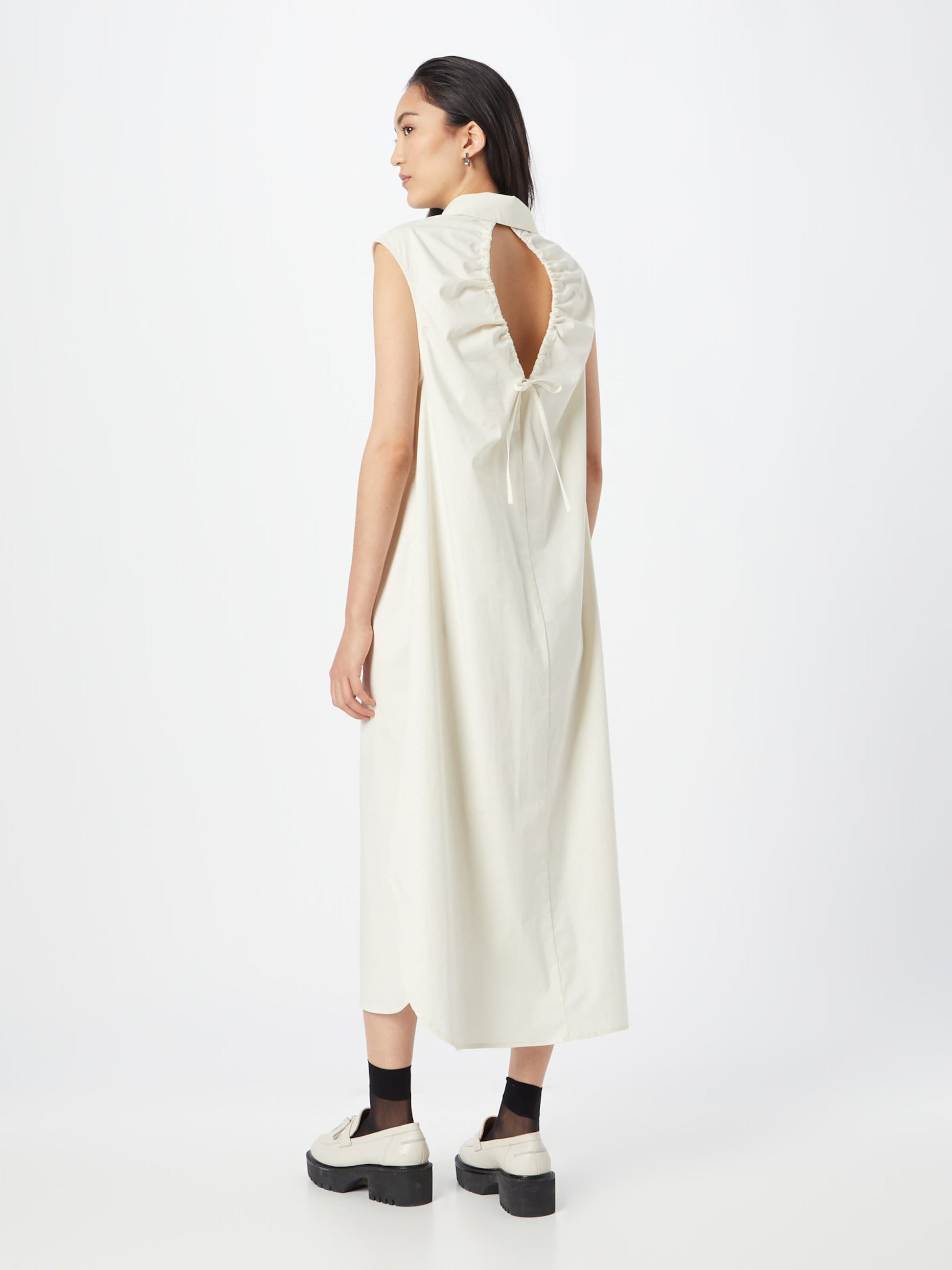 Minimum Blousejurken Blousejurk ZASIO Dames Ecru