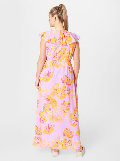 Vero Moda Curve Maxi Jurken Jurk Hope Dames Lila