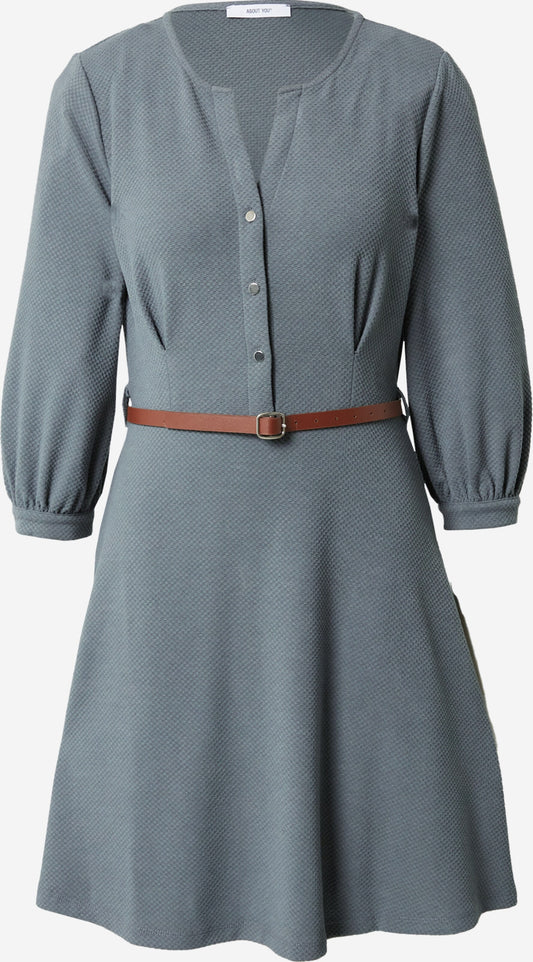 About You Mini Jurken Jurk Ilona Dames Rookgrijs