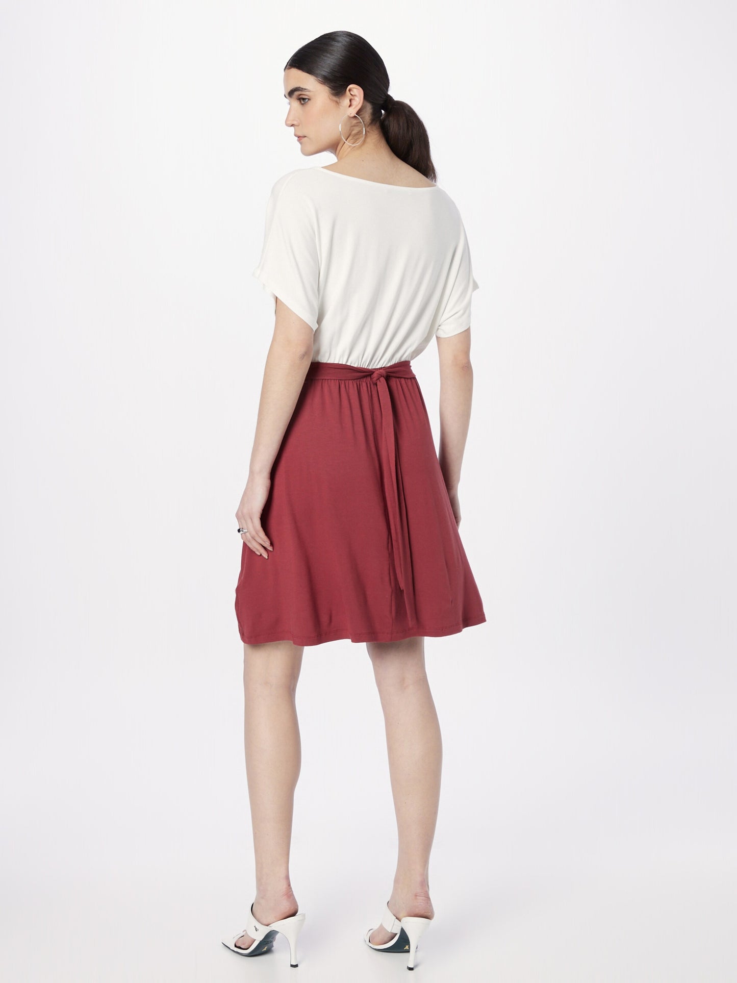 About You Mini Jurken Jurk Helga Dames Roestrood / Wit