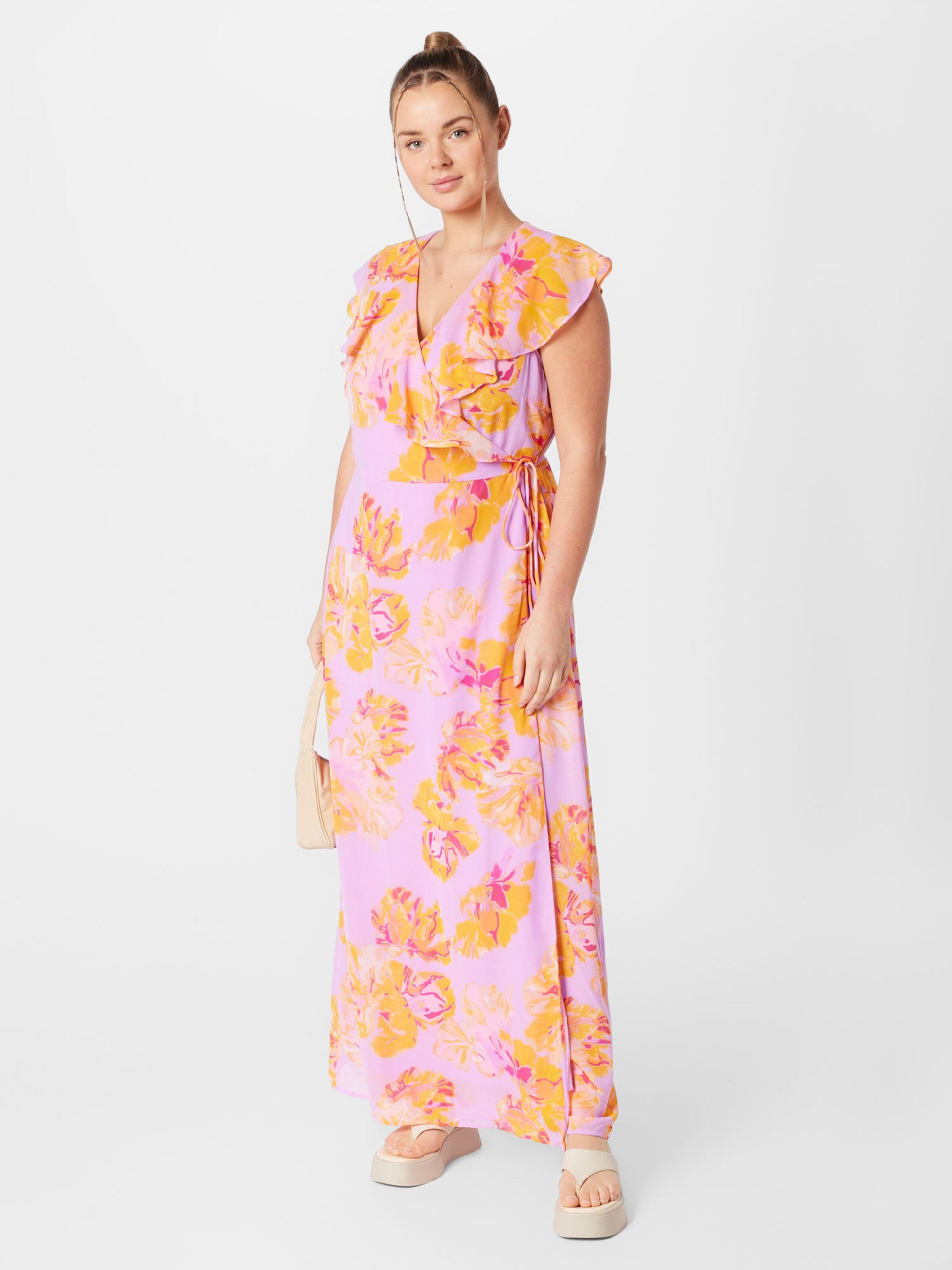 Vero Moda Curve Maxi Jurken Jurk Hope Dames Lila