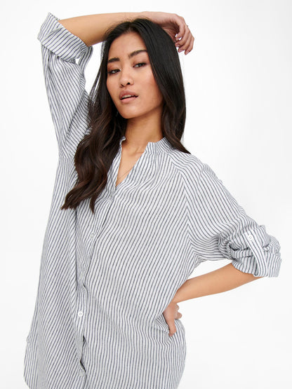 ONLY Blousejurken Blousejurk Linette Dames Wit